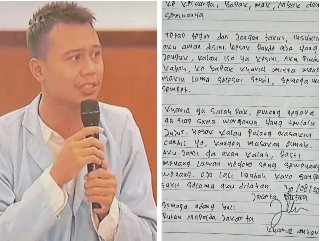 LBH Pekanbaru upayakan penangguhan Mahasiswa Unri, Khariq Anhar (foto/int)